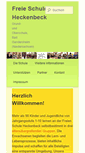 Mobile Screenshot of freie-schule-heckenbeck.de