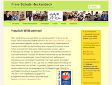 Tablet Screenshot of freie-schule-heckenbeck.de